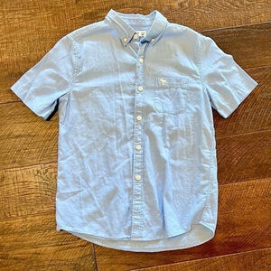 Abercrombie kids size 11/12 blue button down shirt